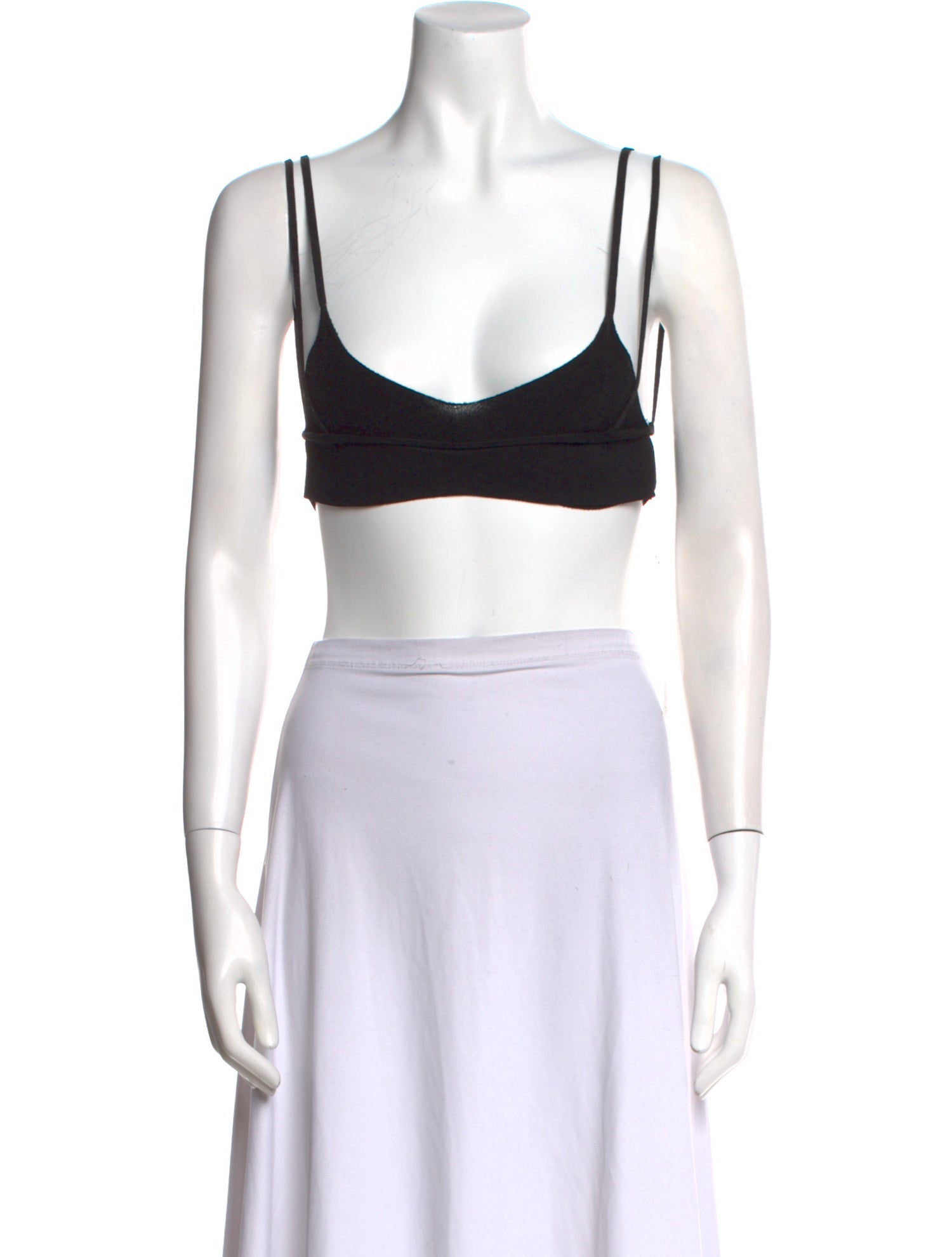 Jacquemus Scoop Neck Sleeveless Crop Top