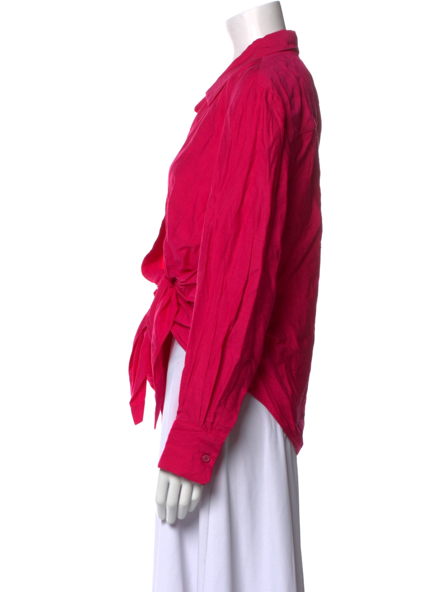 Jacquemus V-Neck Long Sleeve Blouse