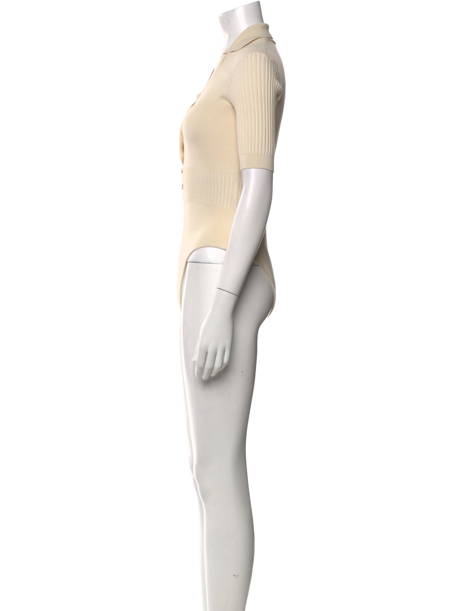 Jacquemus V-Neck Short Sleeve Bodysuit