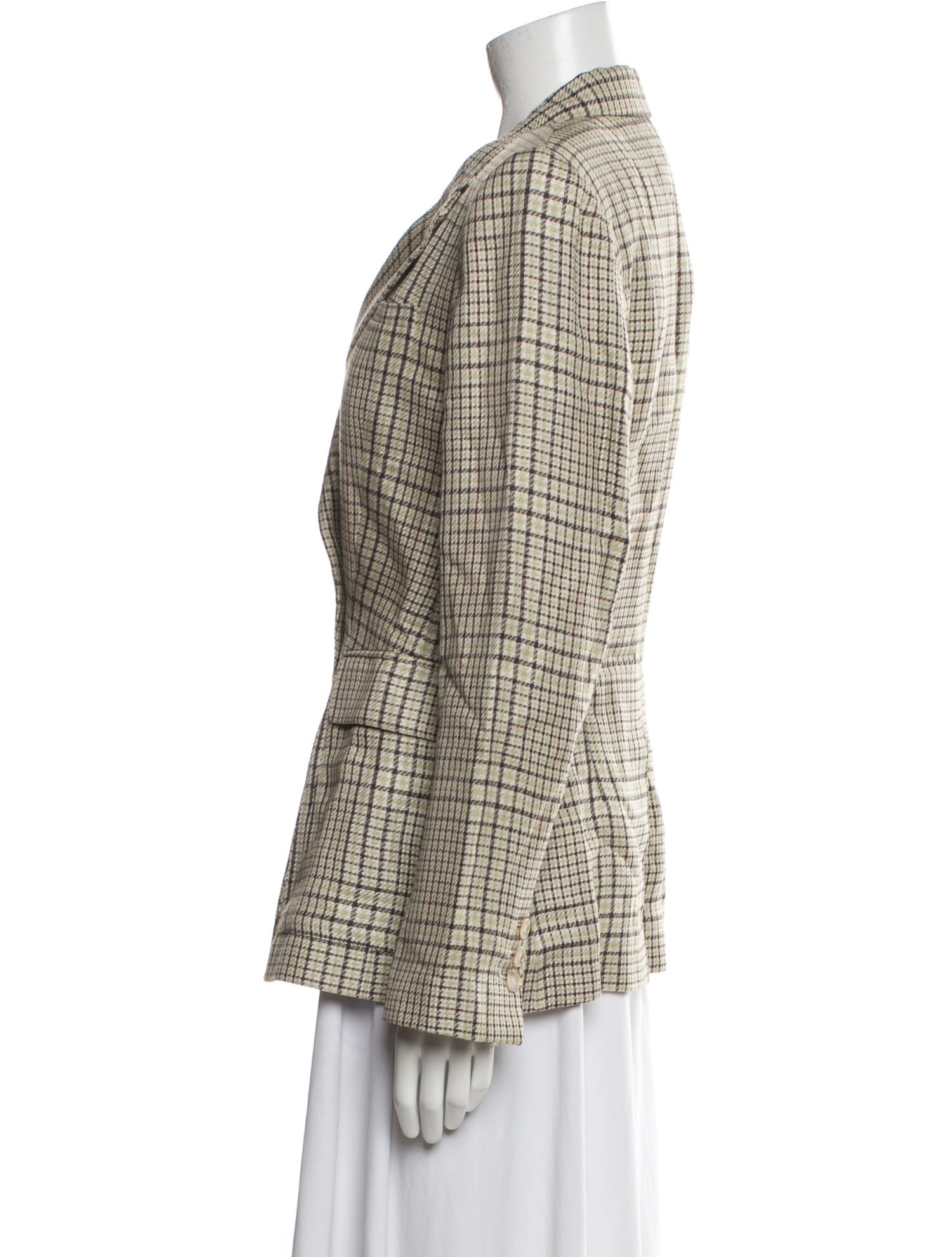 Jacquemus Plaid Print Blazer