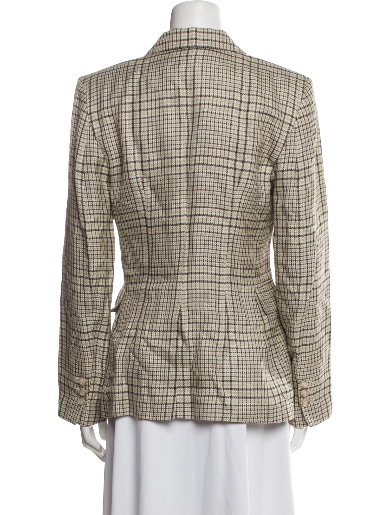 Jacquemus Plaid Print Blazer
