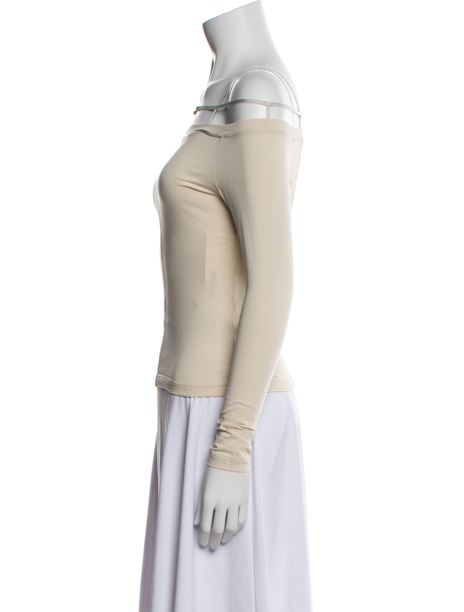 Jacquemus Square Neckline Long Sleeve Top