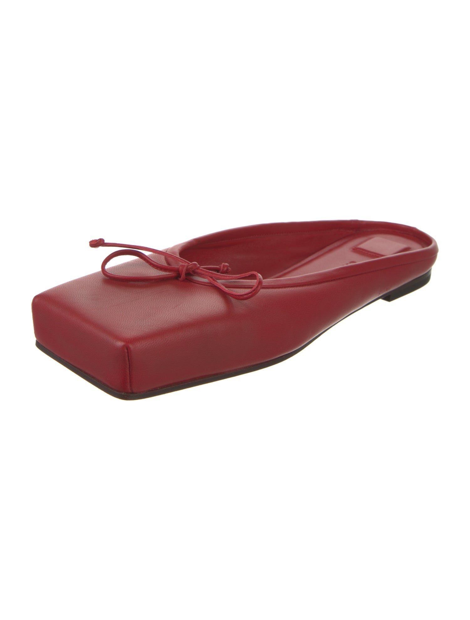 Jacquemus Leather Bow Accents Mules