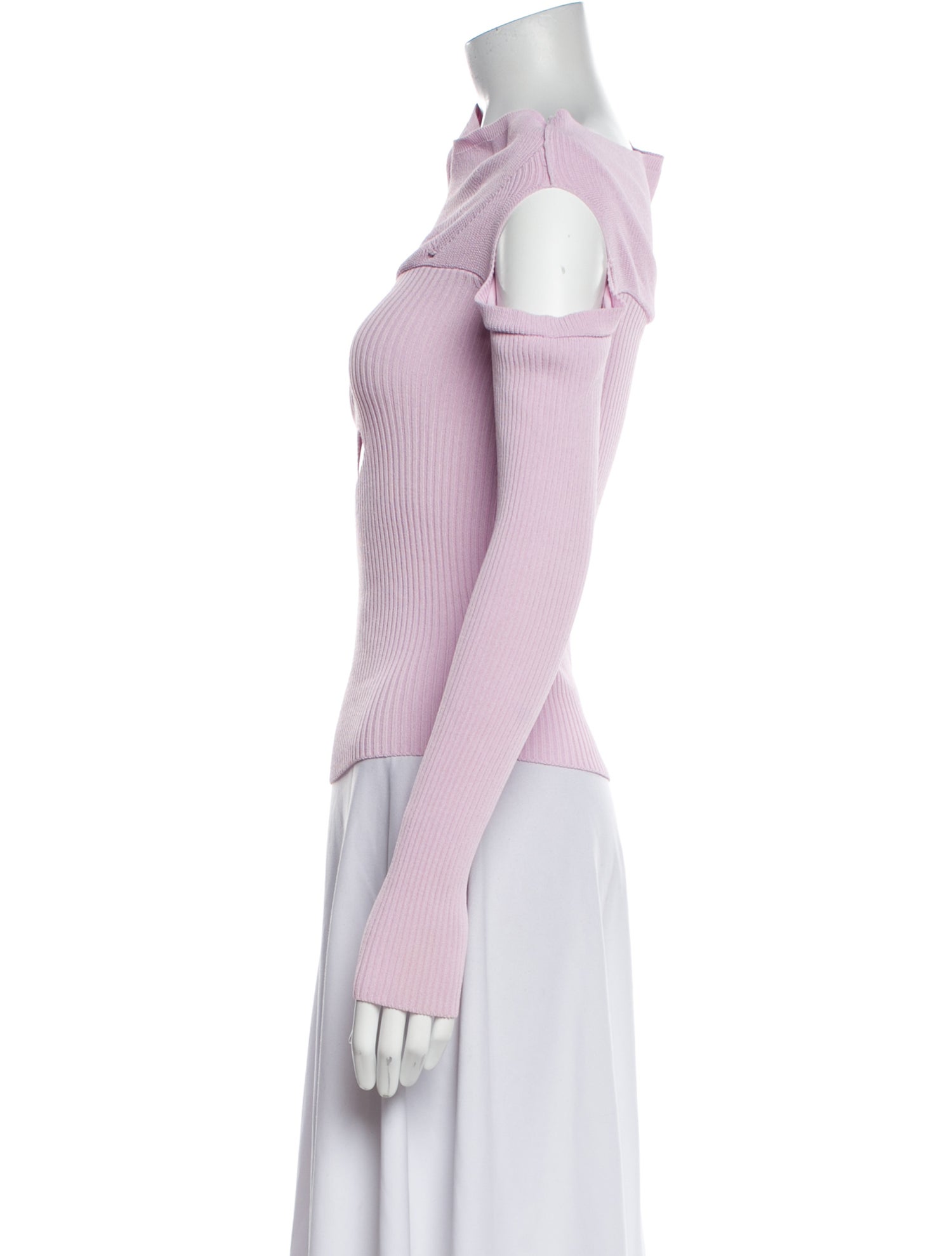 Jacquemus Cowl Neck Long Sleeve Top