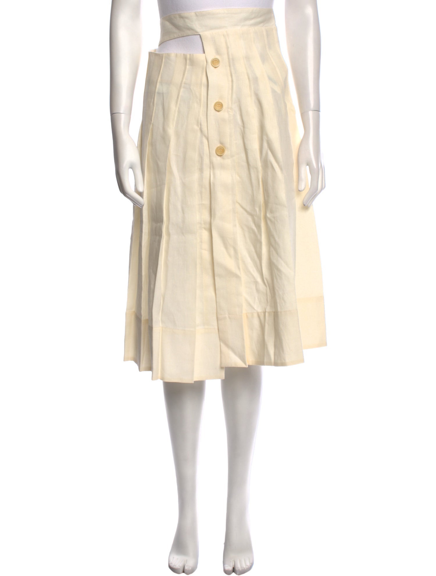 Jacquemus Linen Knee-Length Skirt w/ Tags