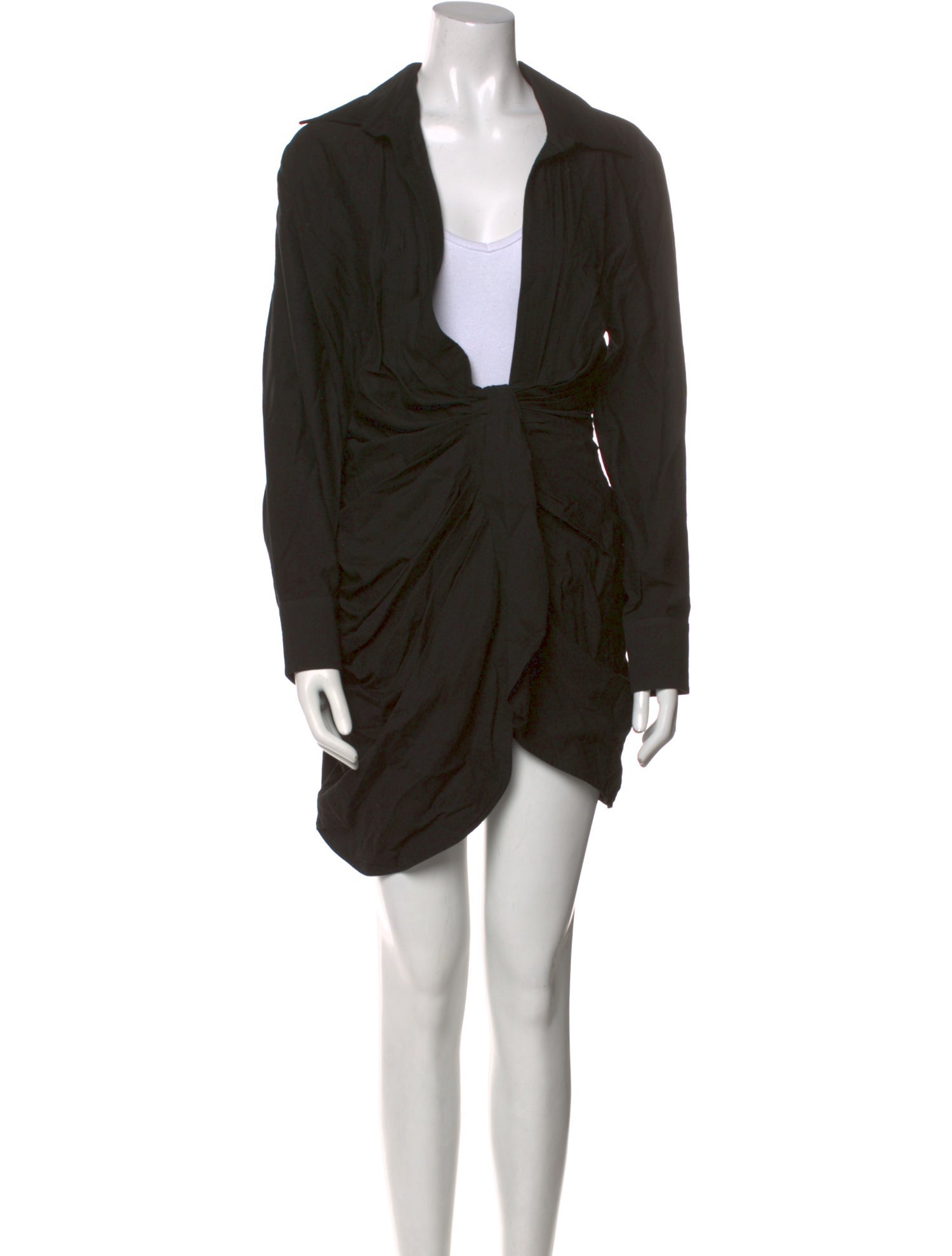 Jacquemus V-Neck Knee-Length Dress