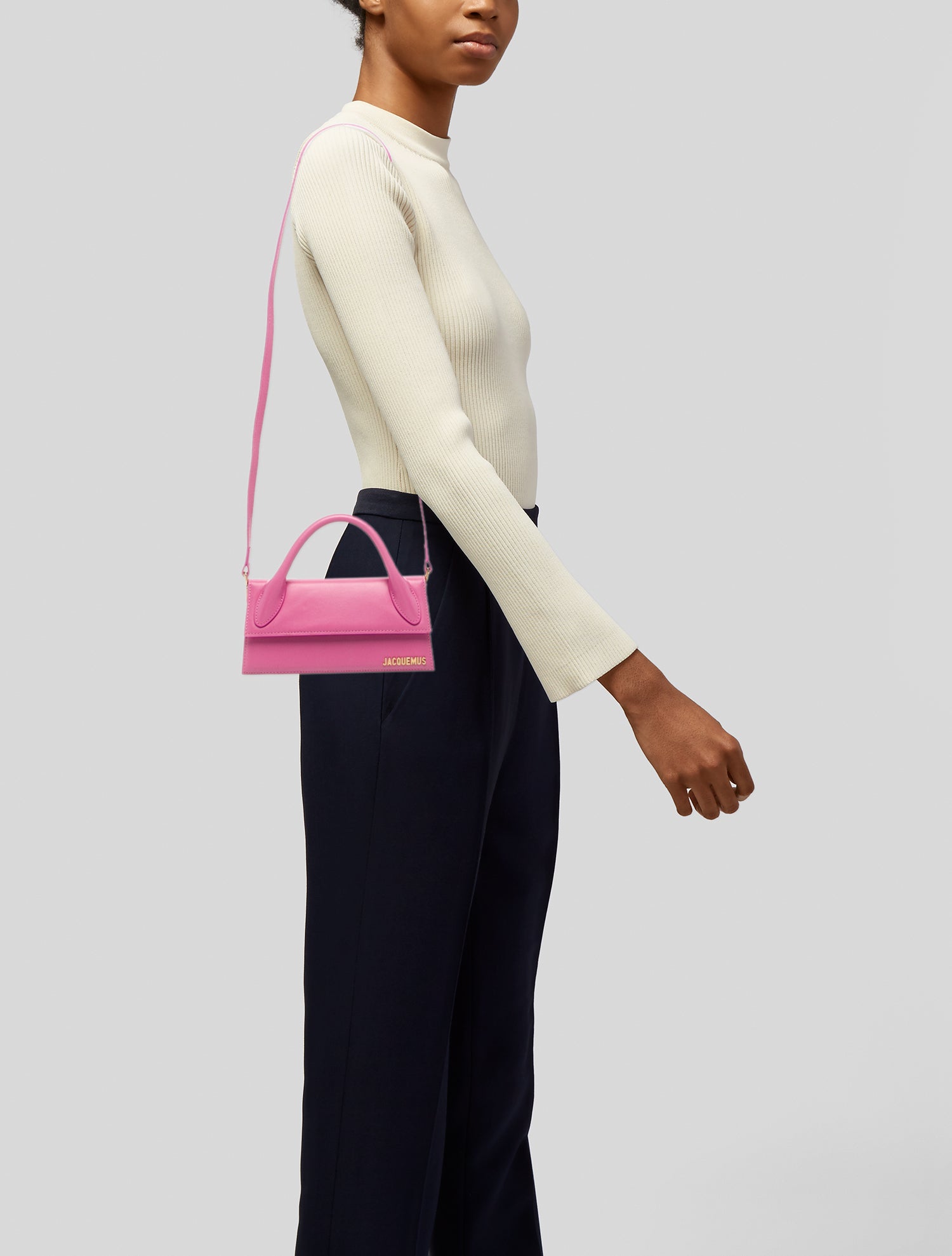 Jacquemus Leather Top Handle Bag