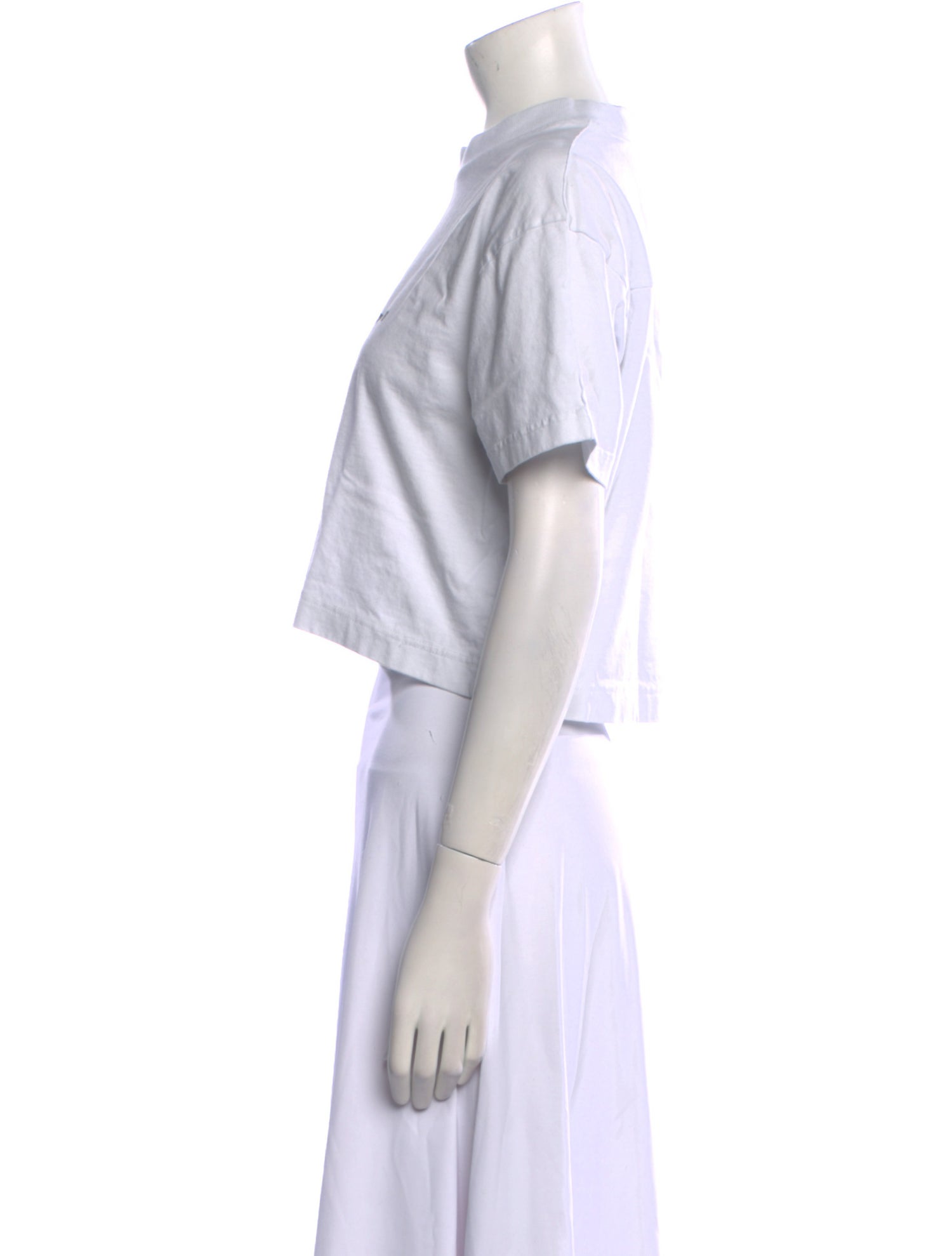 Jacquemus Graphic Print Crew Neck Crop Top