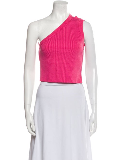 Jacquemus Linen One-Shoulder Crop Top