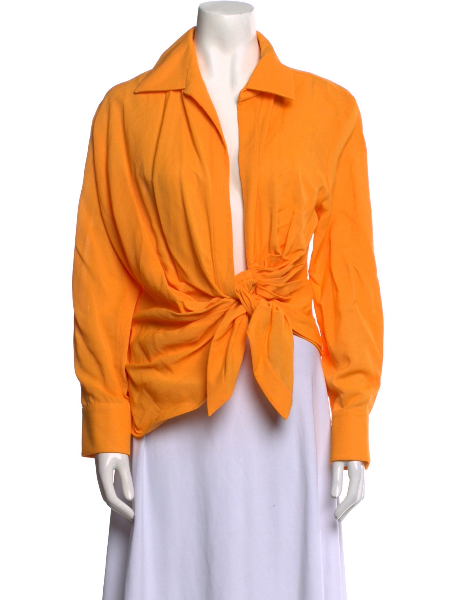 Jacquemus V-Neck Long Sleeve Blouse