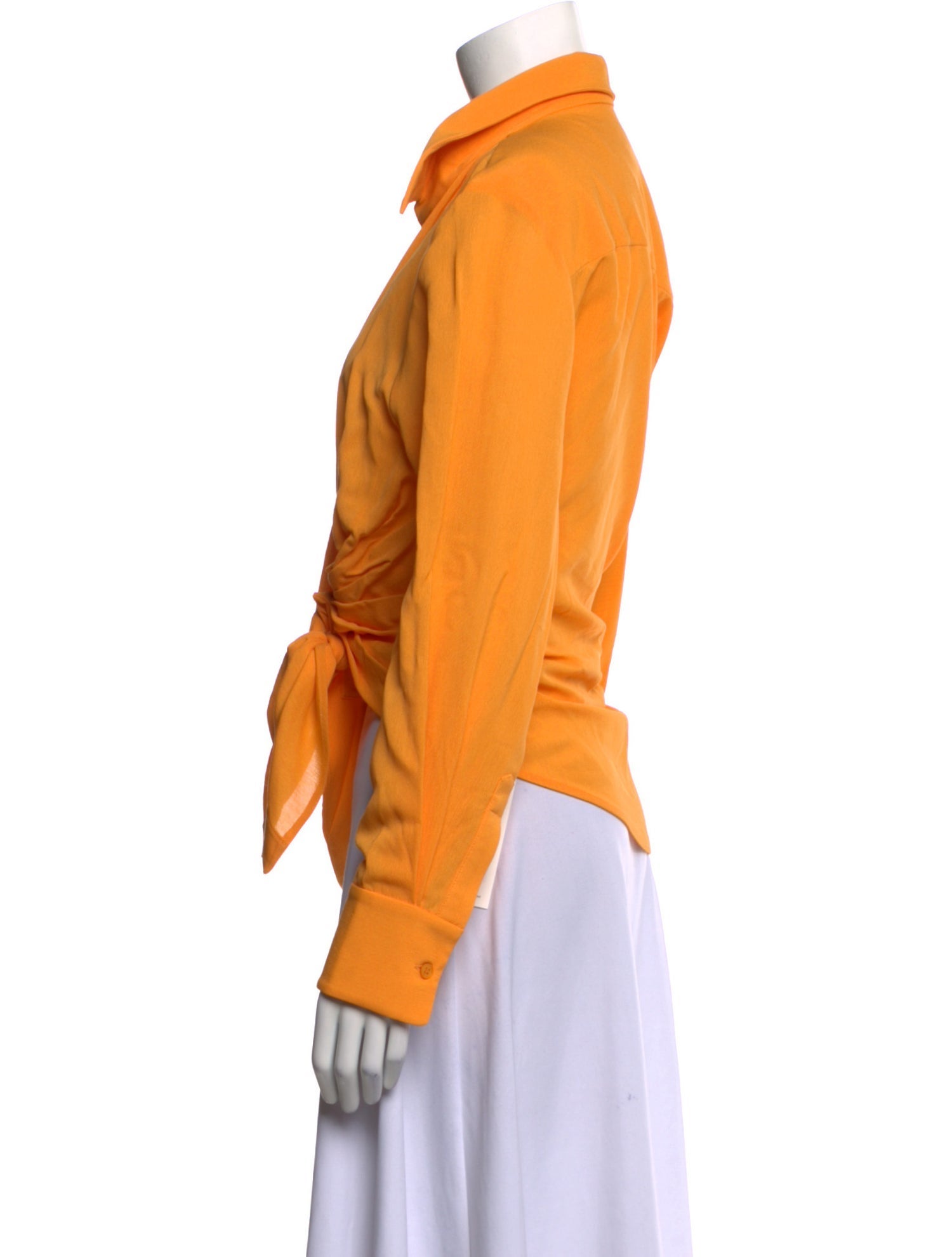 Jacquemus V-Neck Long Sleeve Blouse