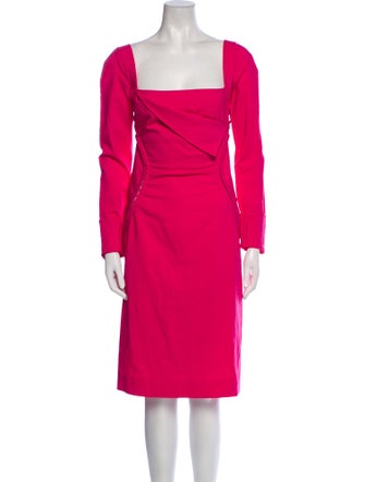 Jacquemus Virgin Wool Knee-Length Dress