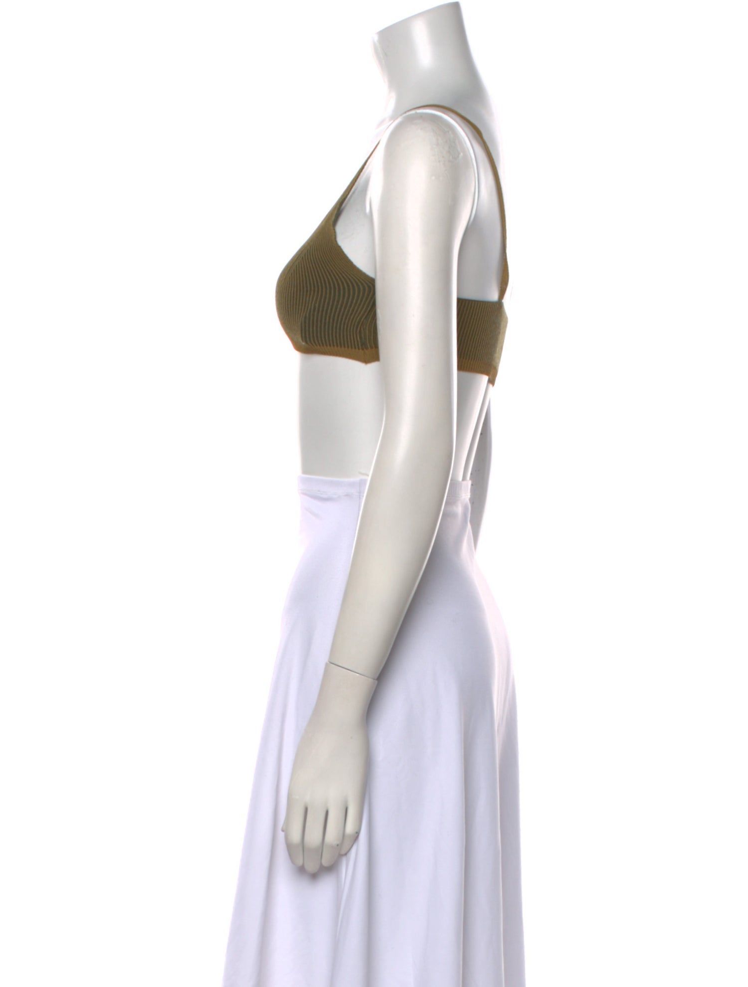 Jacquemus Scoop Neck Sleeveless Crop Top