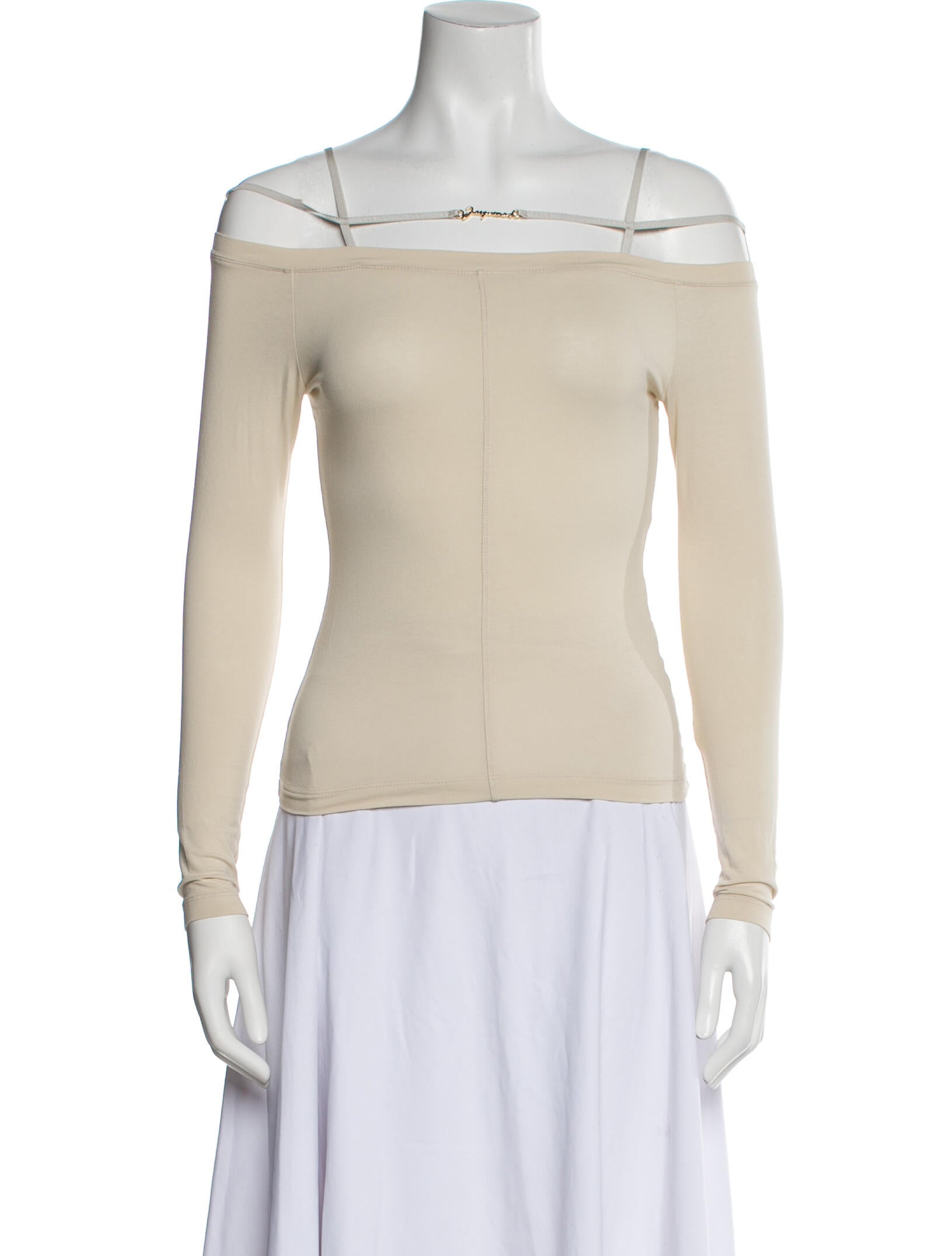 Jacquemus Square Neckline Long Sleeve Top