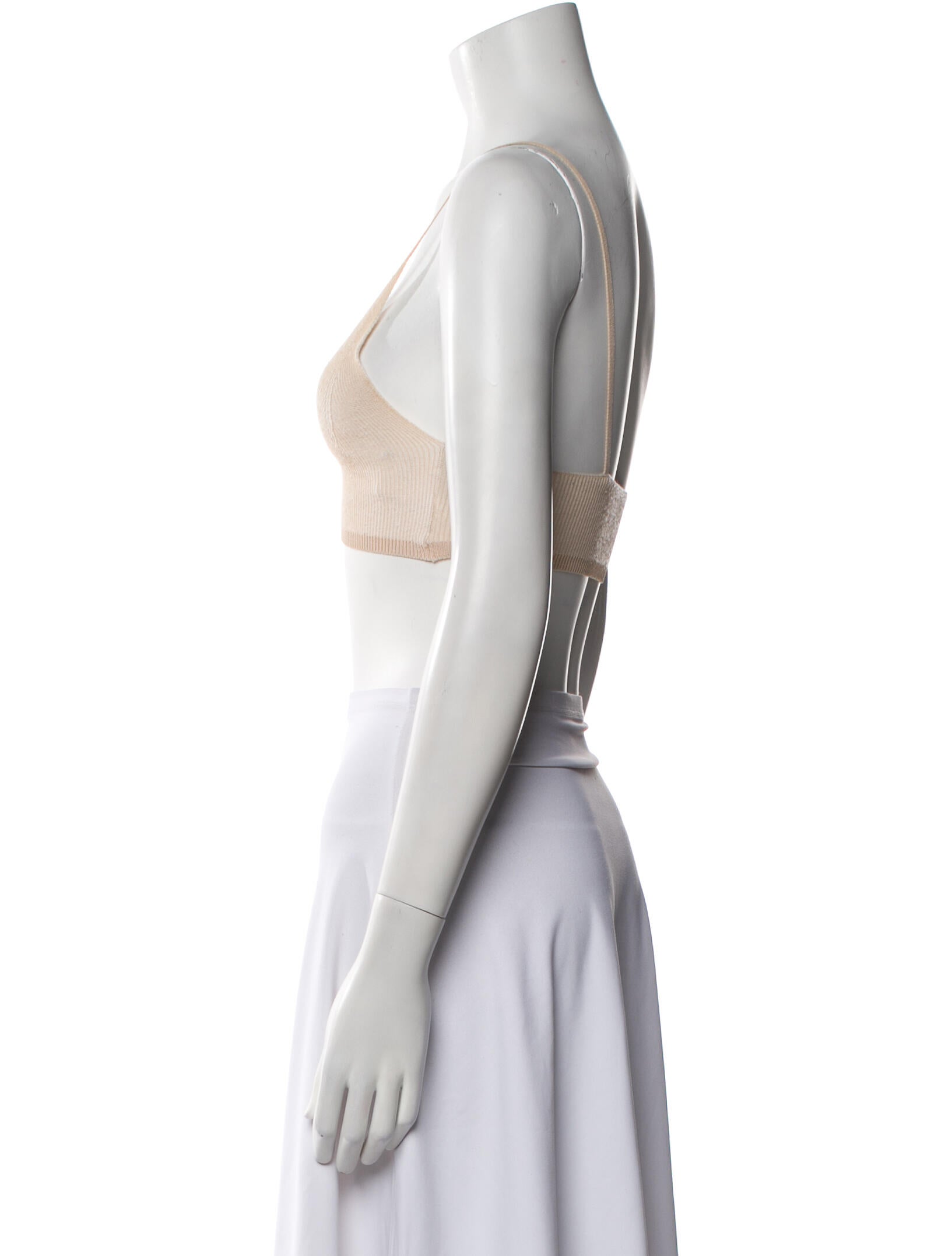 Jacquemus V-Neck Sleeveless Crop Top