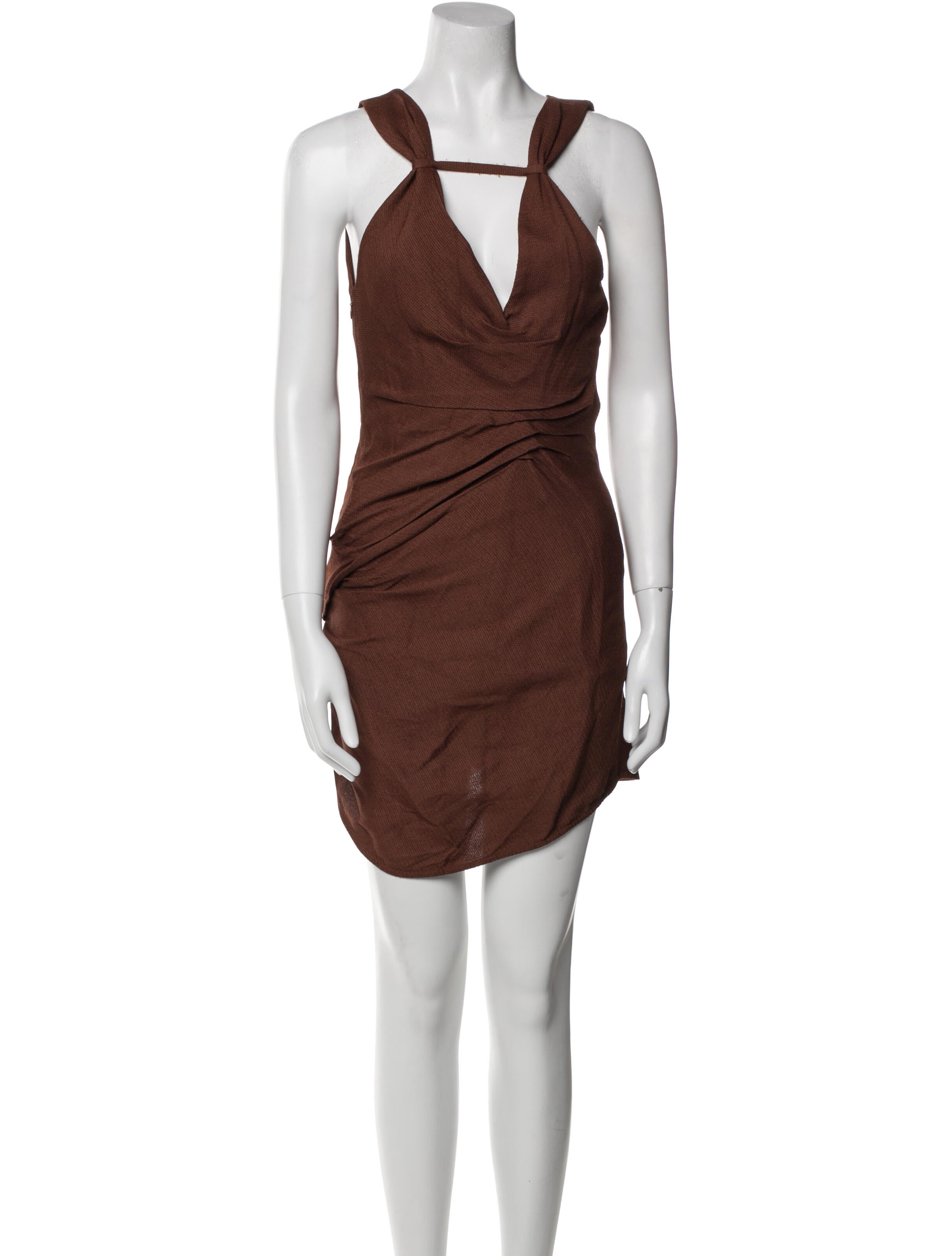 Jacquemus V-Neck Knee-Length Dress