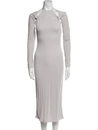 Jacquemus Mock Neck Long Dress