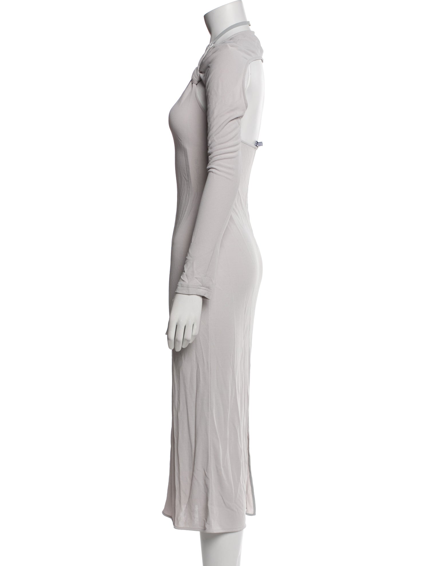 Jacquemus Mock Neck Long Dress