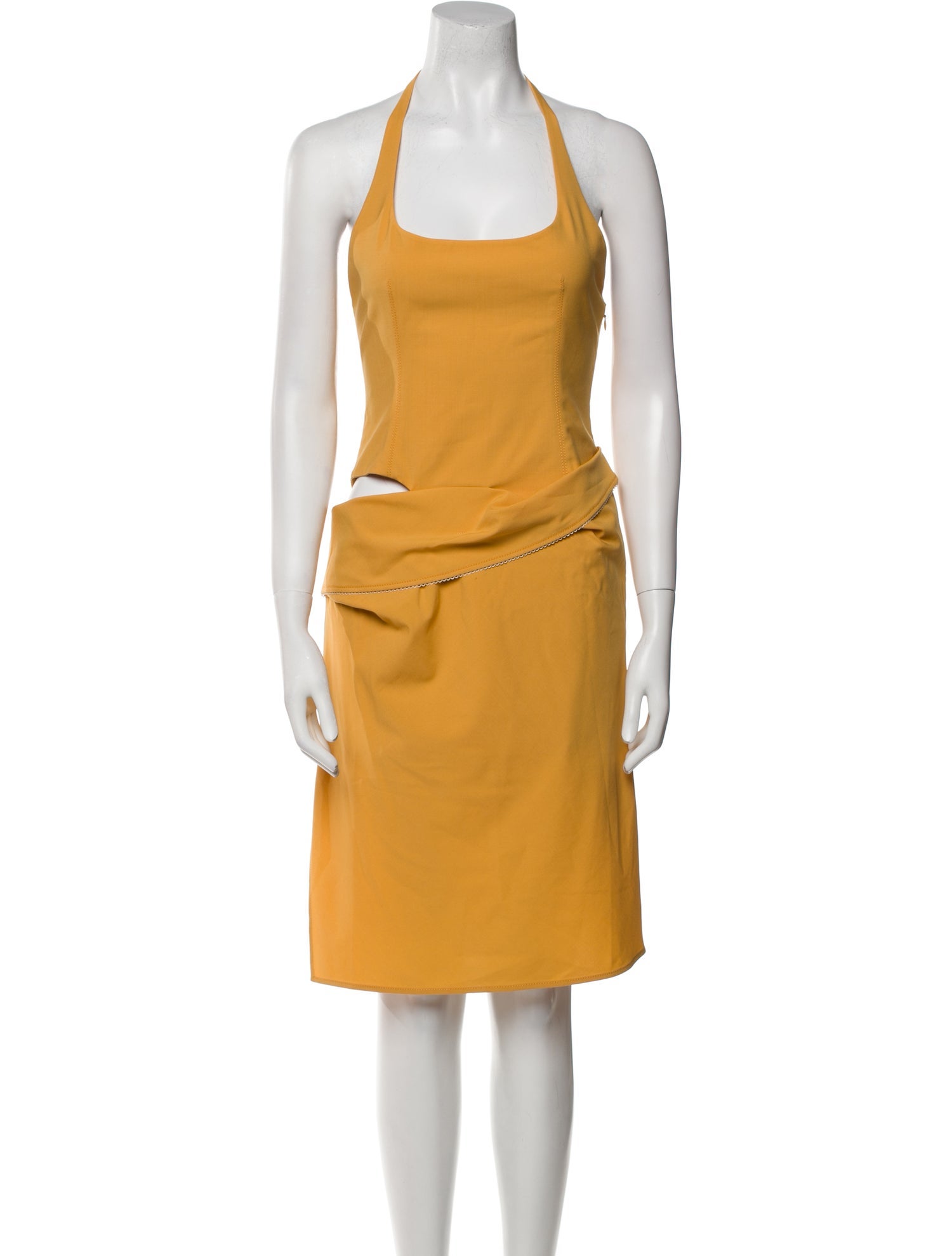 Jacquemus Virgin Wool Knee-Length Dress