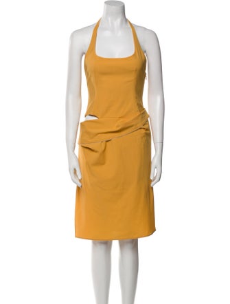 Jacquemus Virgin Wool Knee-Length Dress