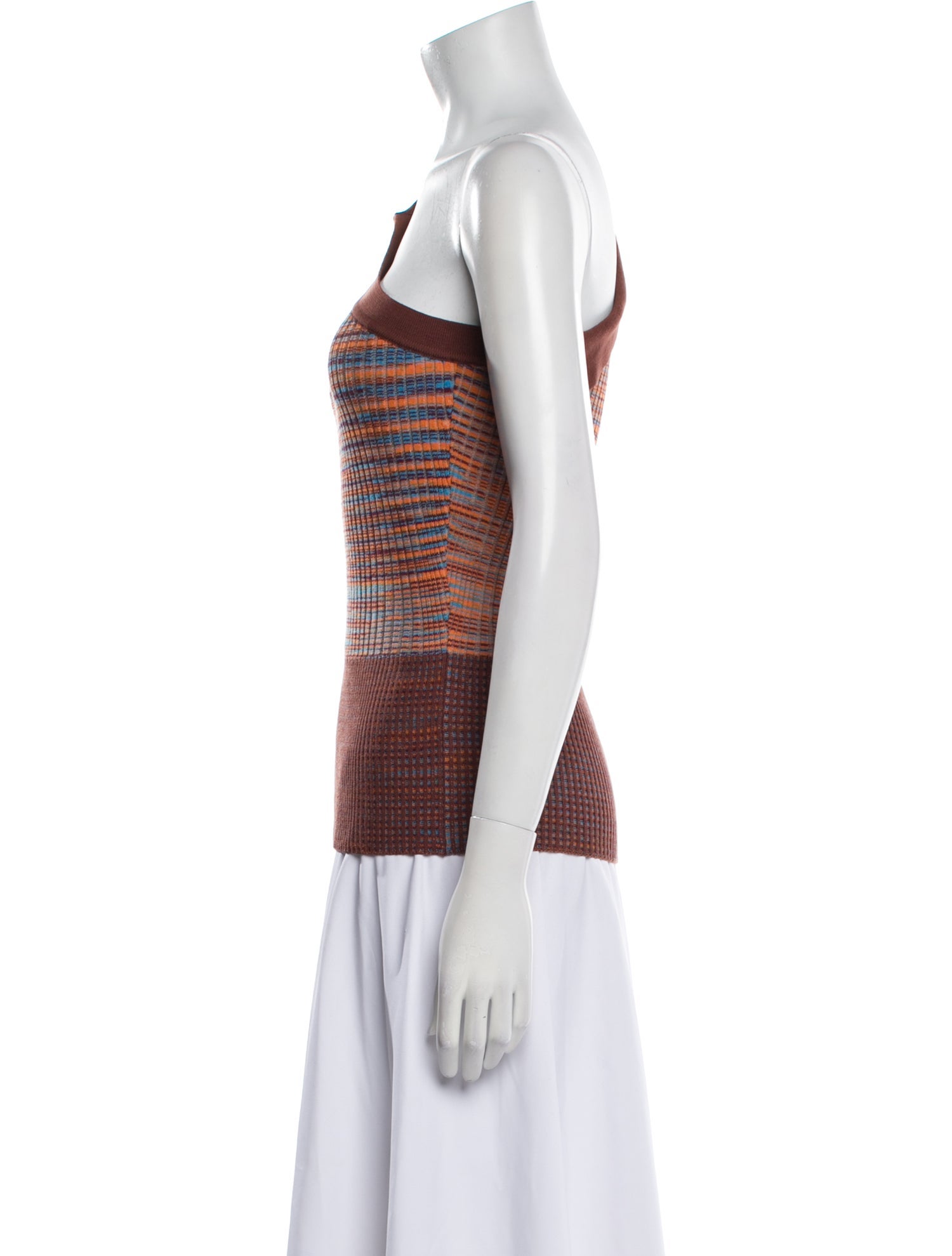 Jacquemus Striped One-Shoulder Top