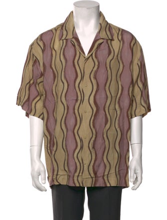 Jacquemus Striped Three-Quarter Sleeve Shirt