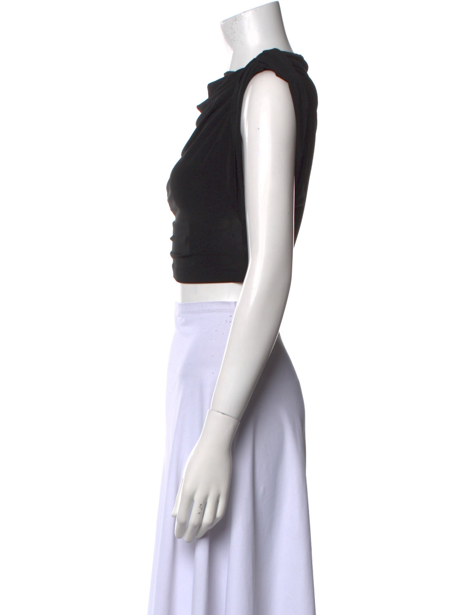 Jacquemus Bateau Neckline Short Sleeve Crop Top