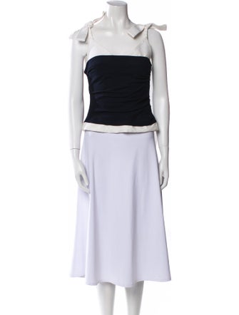 Jacquemus Square Neckline Sleeveless Crop Top