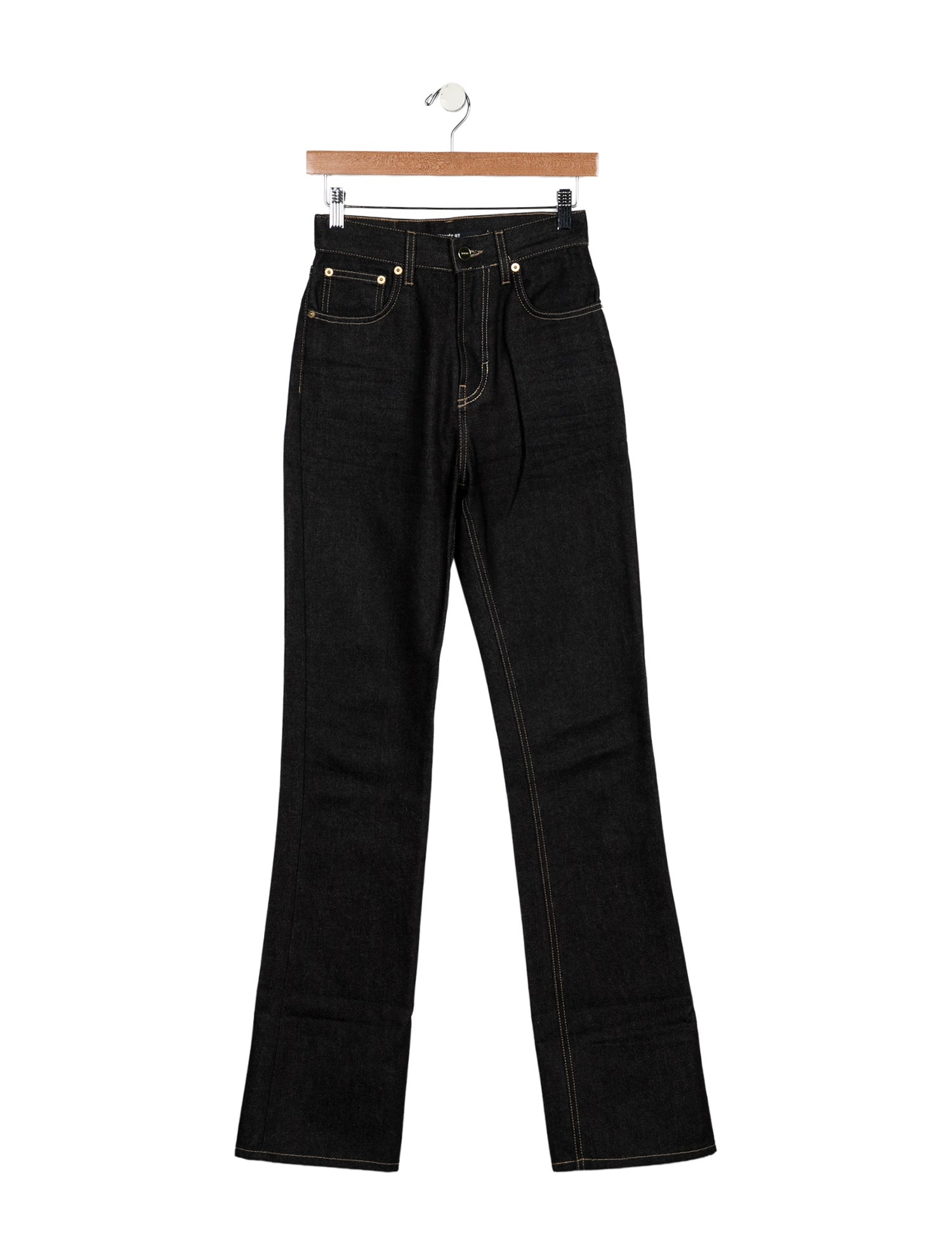Jacquemus High-Rise Straight Leg Jeans