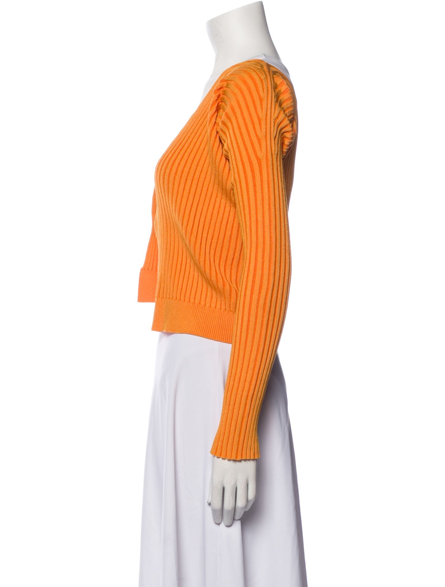 Jacquemus V-Neck Long Sleeve Crop Top w/ Tags