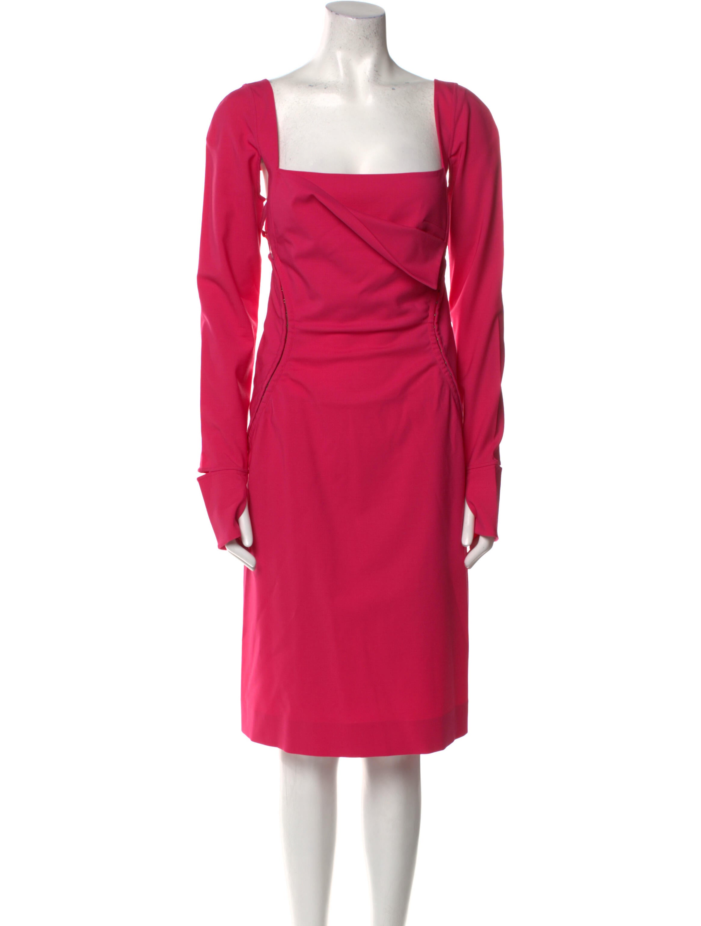 Jacquemus Virgin Wool Knee-Length Dress