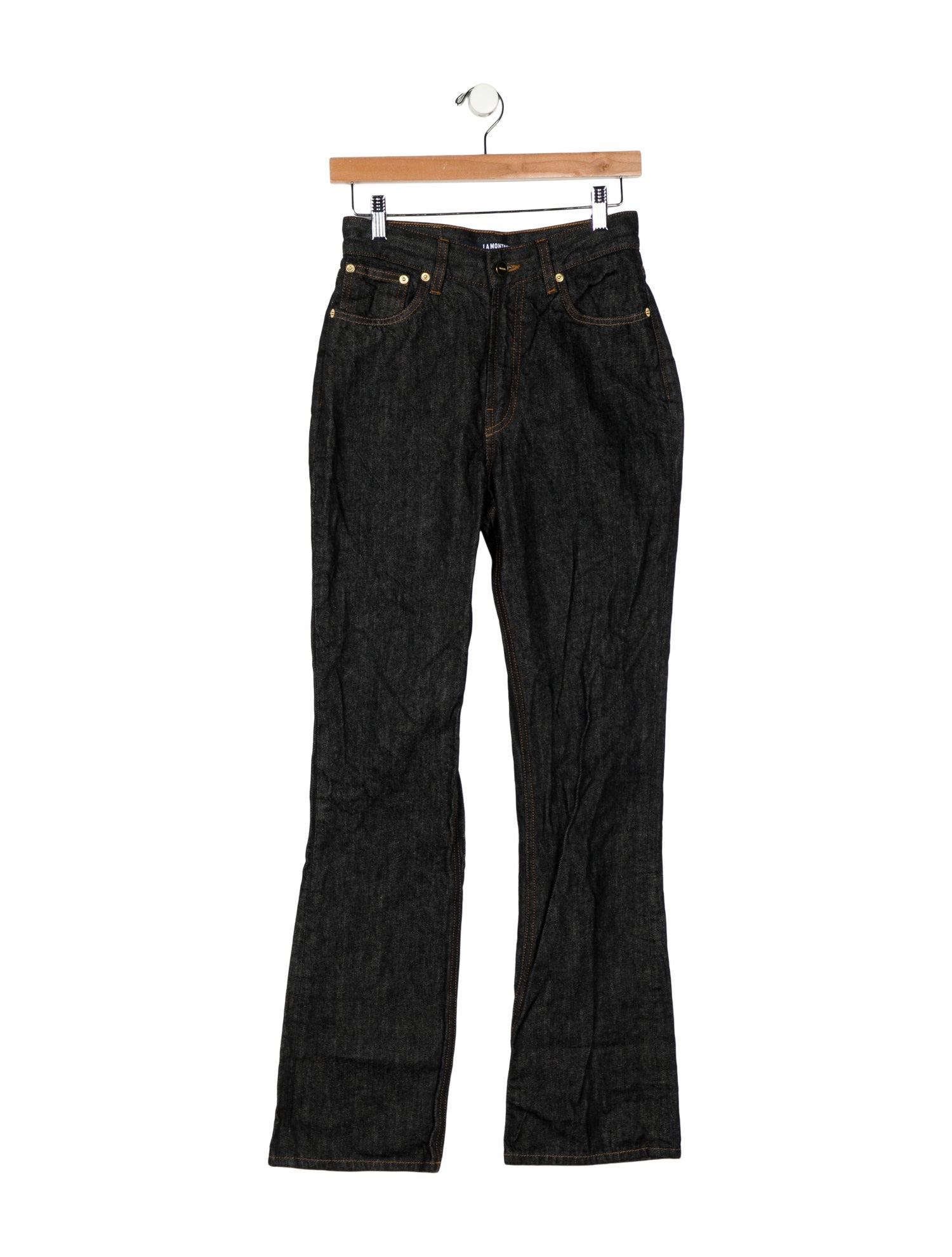 Jacquemus High-Rise Straight Leg Jeans