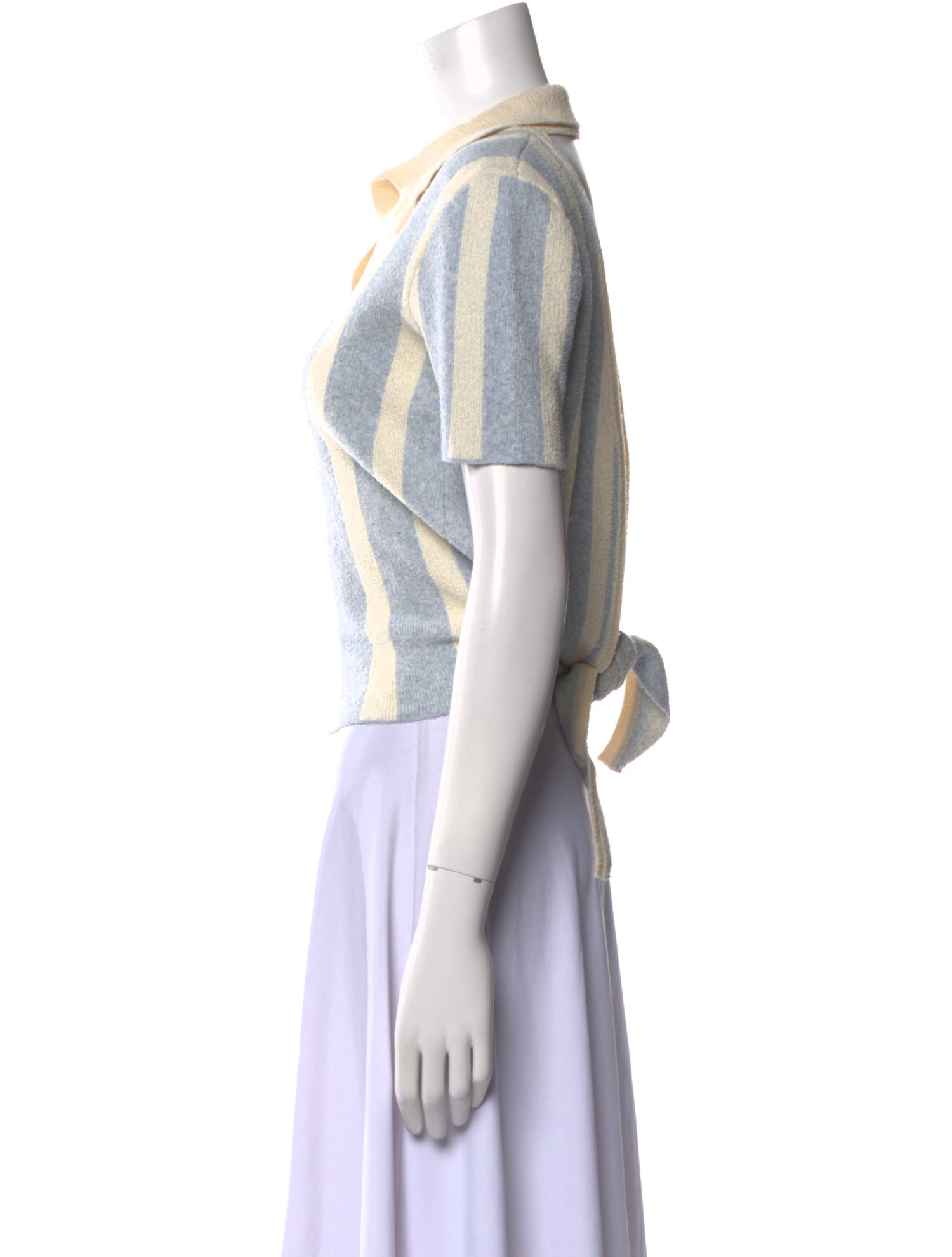 Jacquemus Striped Short Sleeve Polo