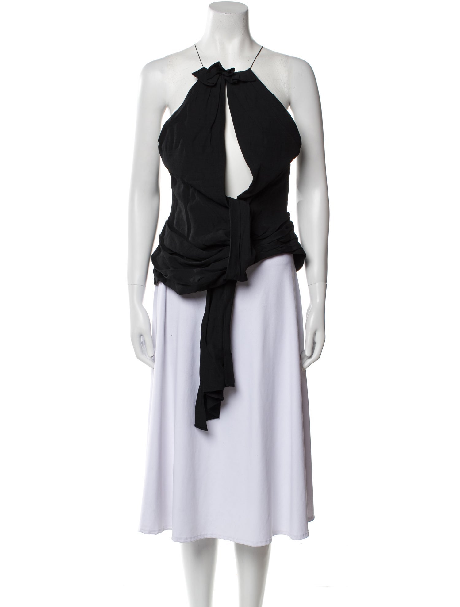 PHILOSOPHY DI A FERRETTI ノースリーブ　Ｍ Philosophy di Alberta Ferretti Scoop Neck Sleeveless Top