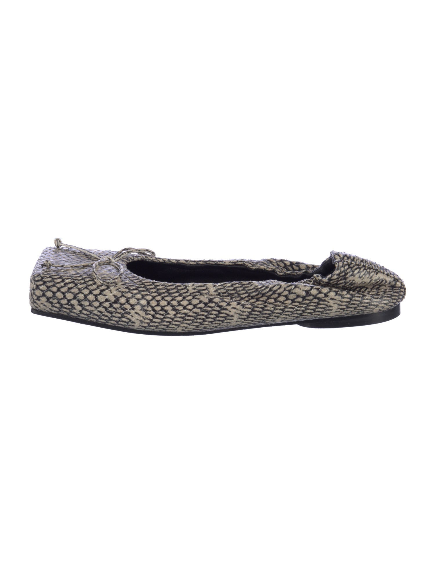 Jacquemus Snakeskin Printed Flats
