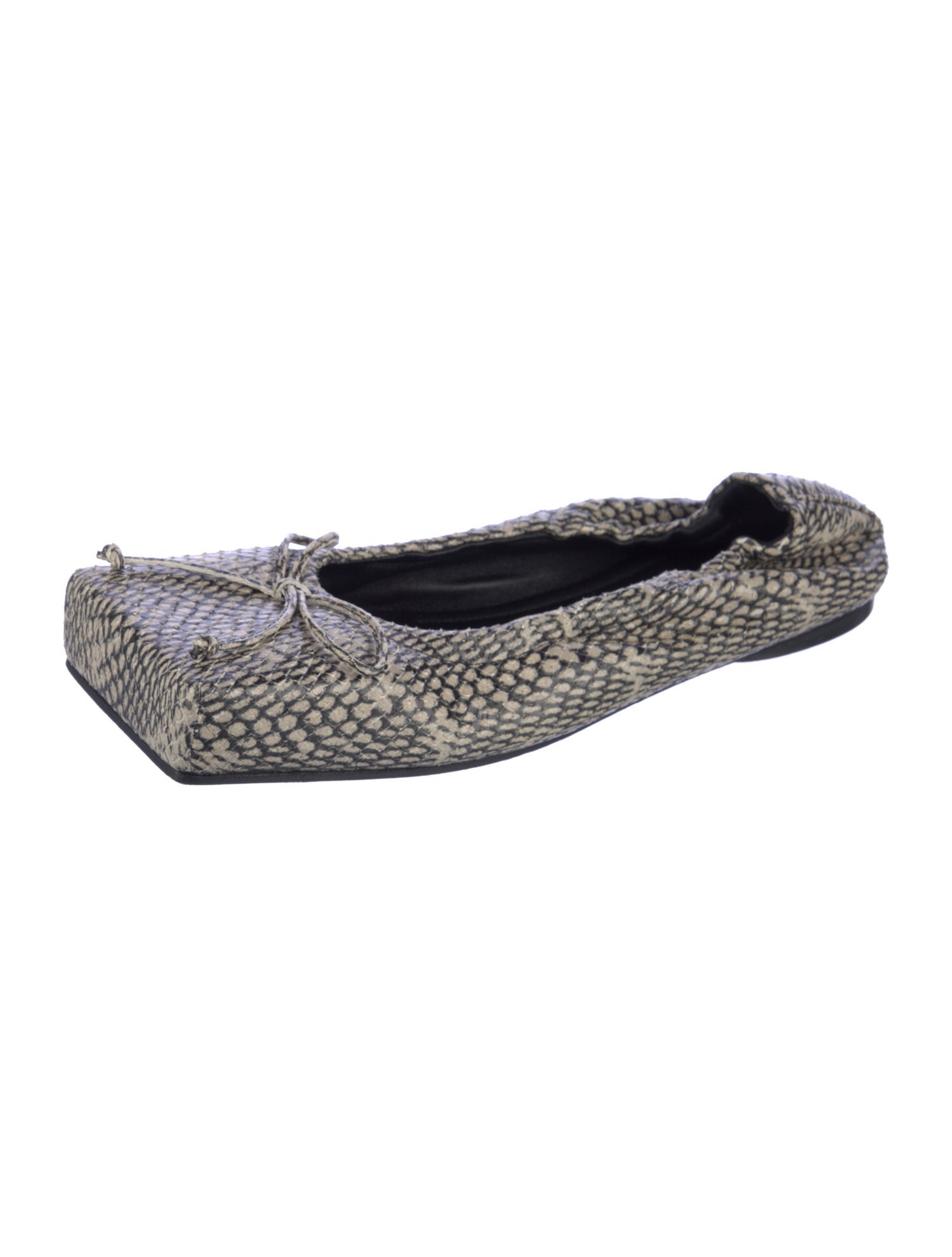 Jacquemus Snakeskin Printed Flats