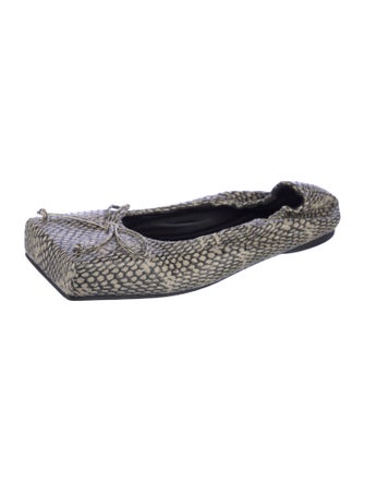 Jacquemus Snakeskin Printed Flats