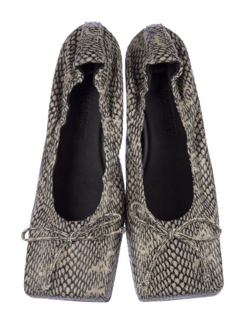 Jacquemus Snakeskin Printed Flats