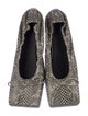 Jacquemus Snakeskin Printed Flats
