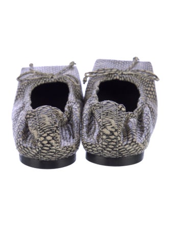 Jacquemus Snakeskin Printed Flats