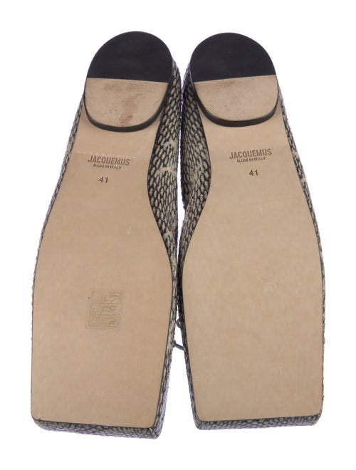 Jacquemus Snakeskin Printed Flats