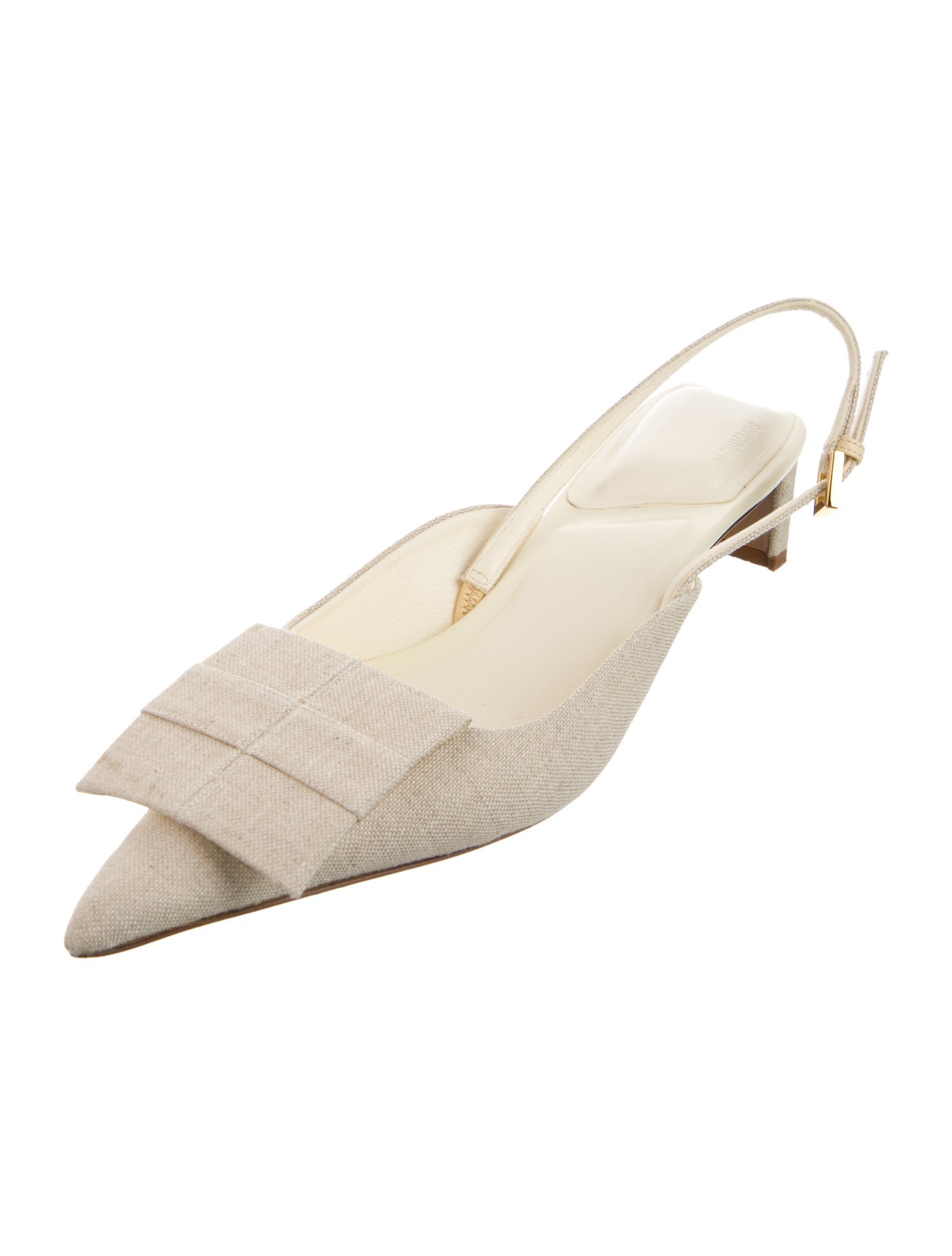 Jacquemus Canvas Slingback Pumps