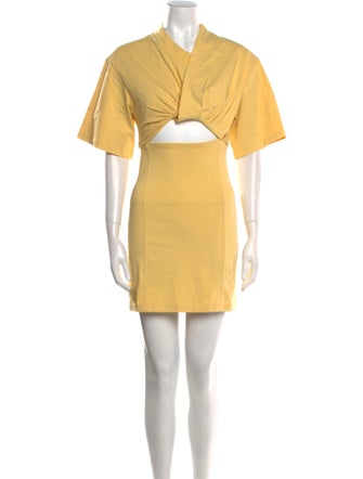 Jacquemus Crew Neck Mini Dress