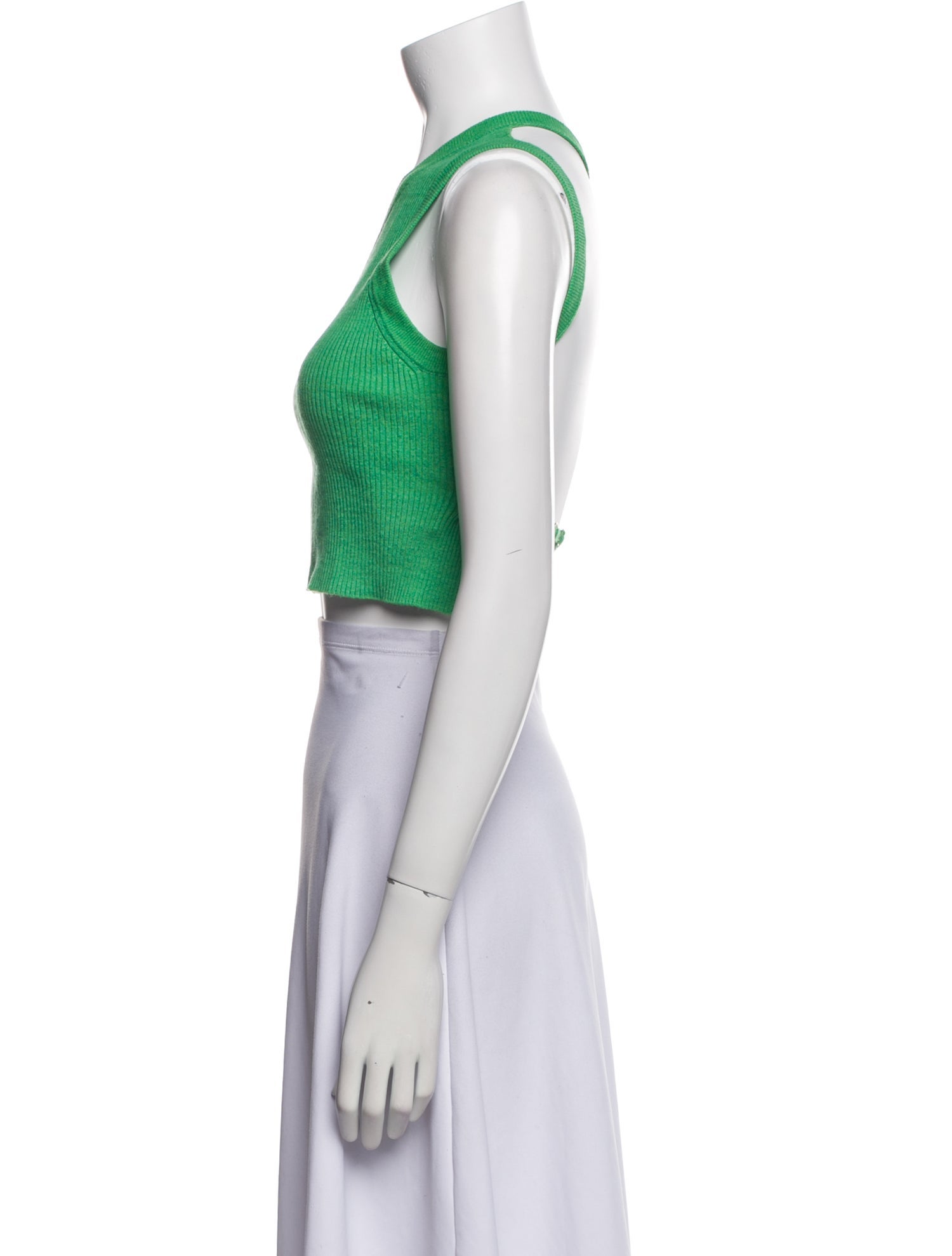 Jacquemus Linen Striped Crop Top