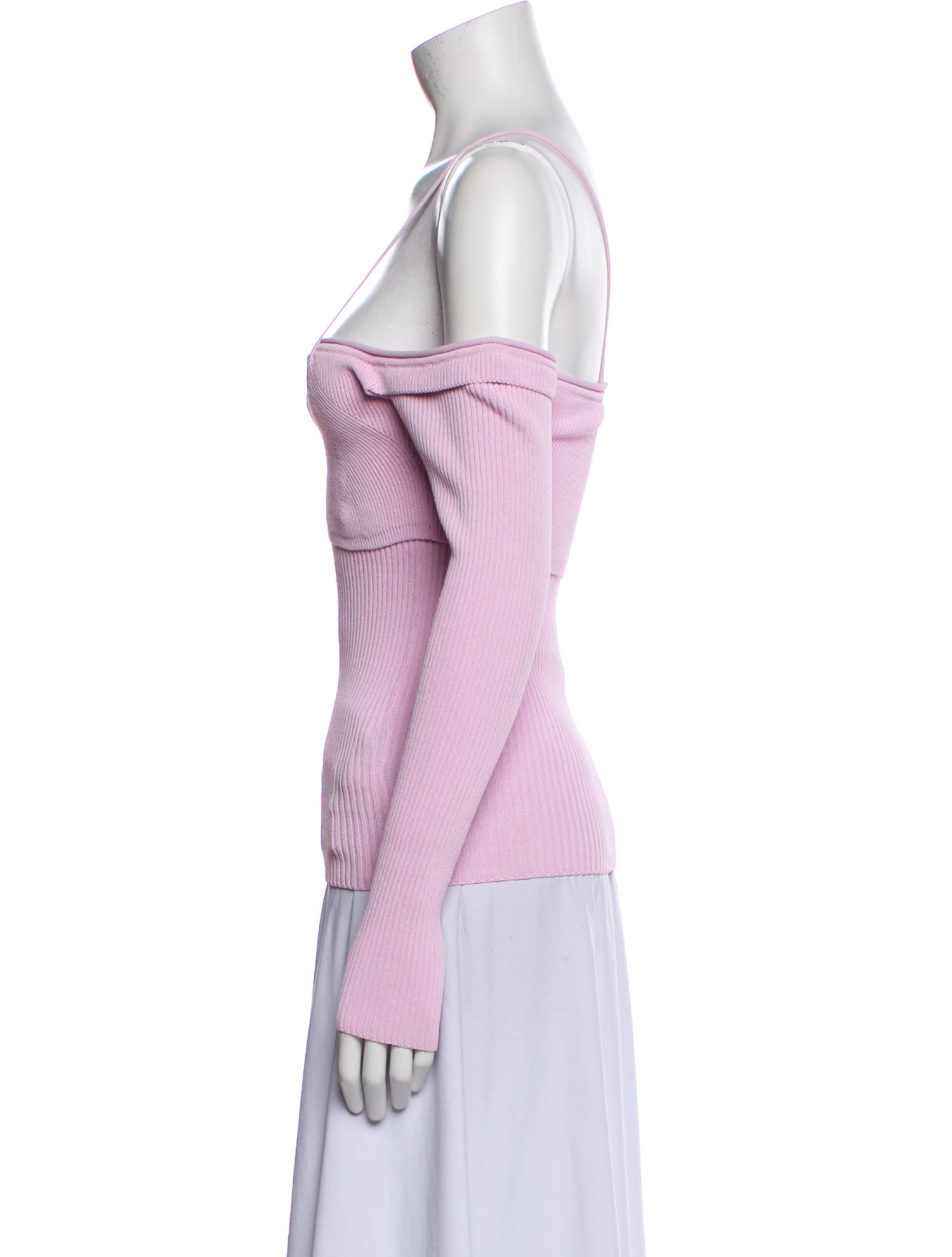 Jacquemus Square Neckline Long Sleeve Top