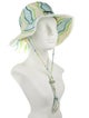 Jacquemus Cotton Neutral Pattern Print Baja Hat w/ Drawstring Closure