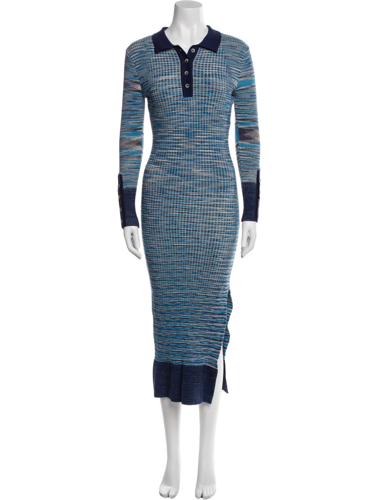 Jacquemus Plaid Print Long Dress