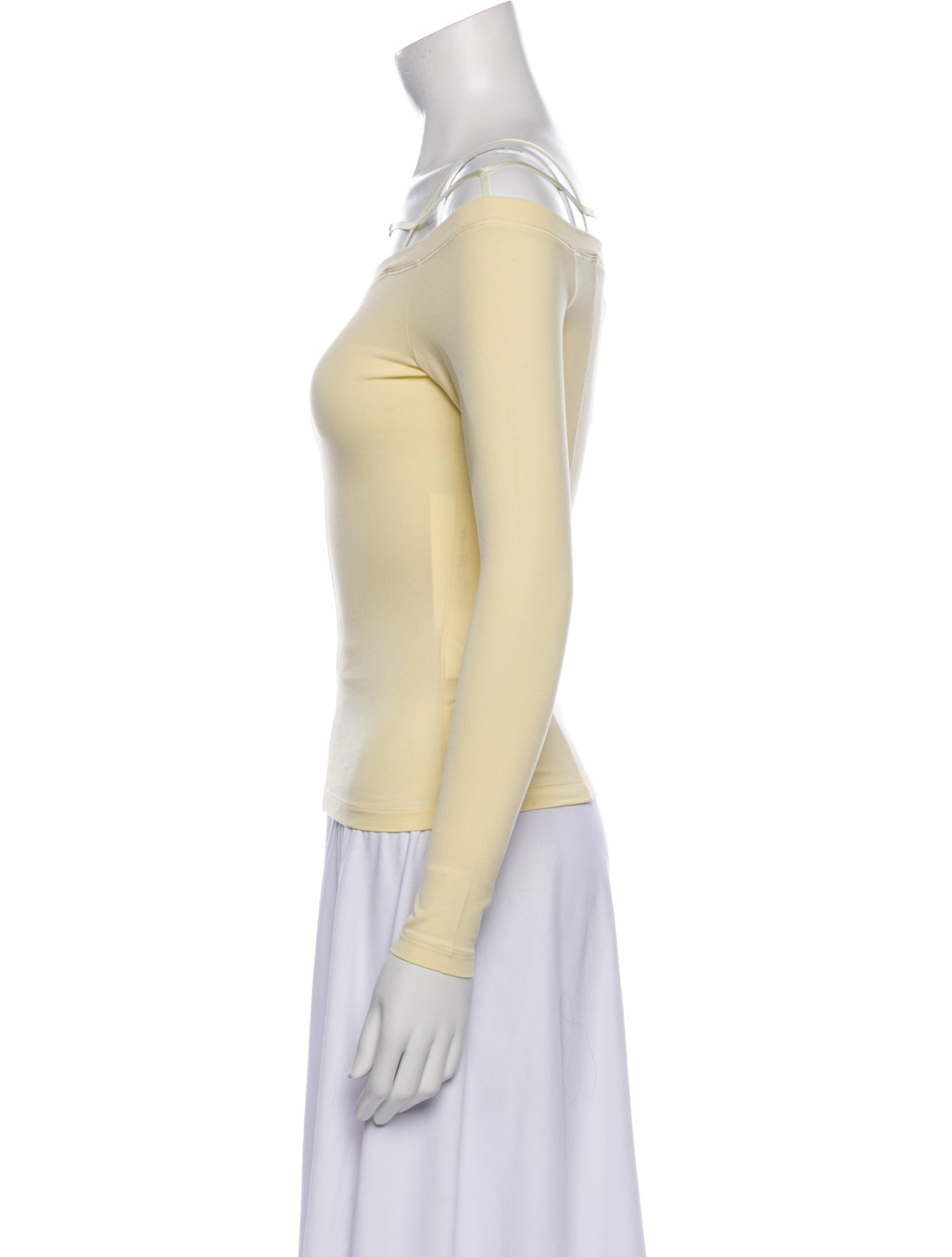 Jacquemus Square Neckline Long Sleeve Top