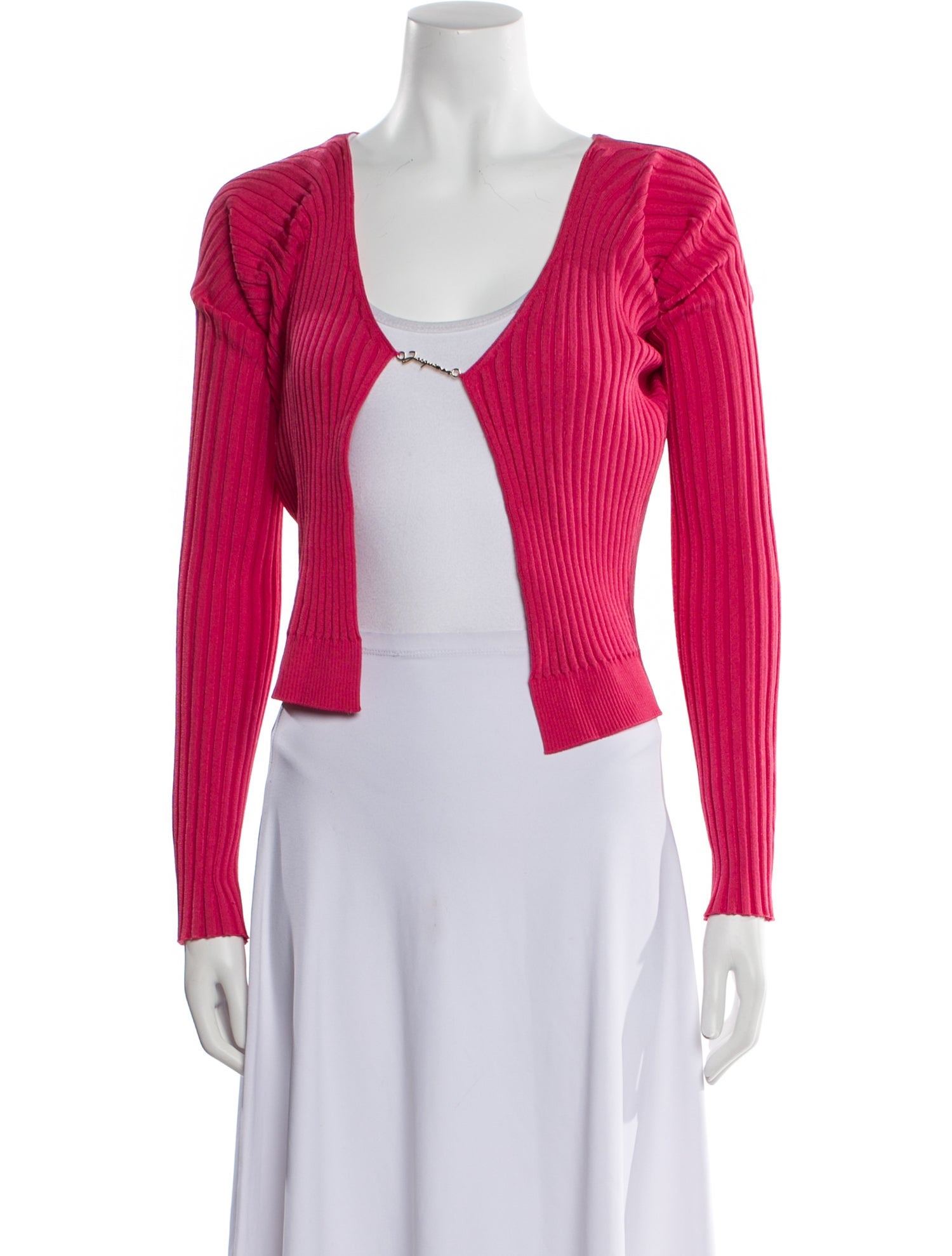 Jacquemus V-Neck Long Sleeve Top