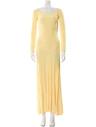Jacquemus Scoop Neck Long Dress